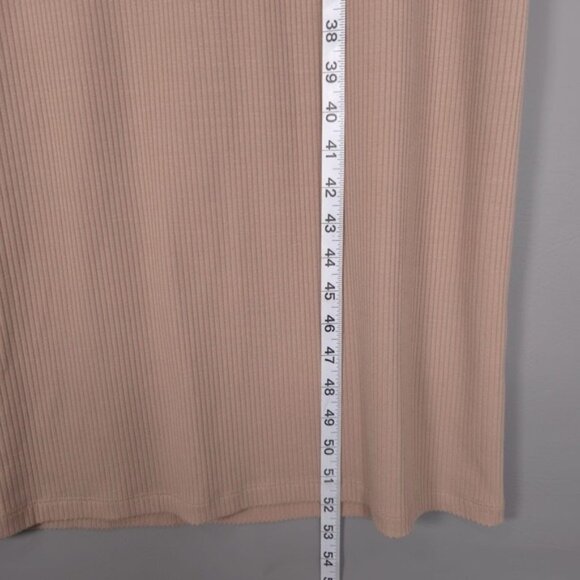 Reformation‎ Women's LARGE Dosch Maxi Dress Buff Bodycon Rib Knit Backless Sexy - Picture 7 of 11